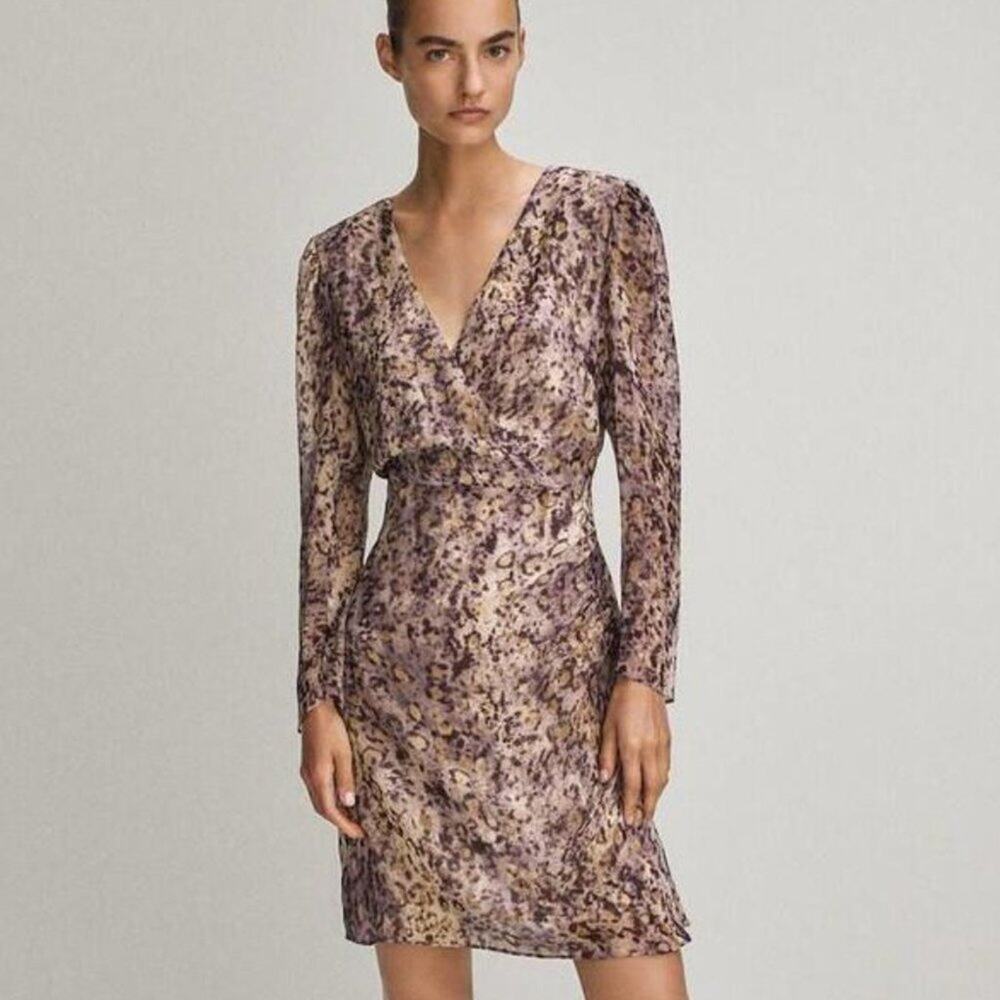 Massimo Dutti Bright Multicolor Mini Dress • Effortless Chic • Size 2 / XS